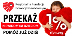 Przekaż 1 % podatku niewidomym dzieciom.